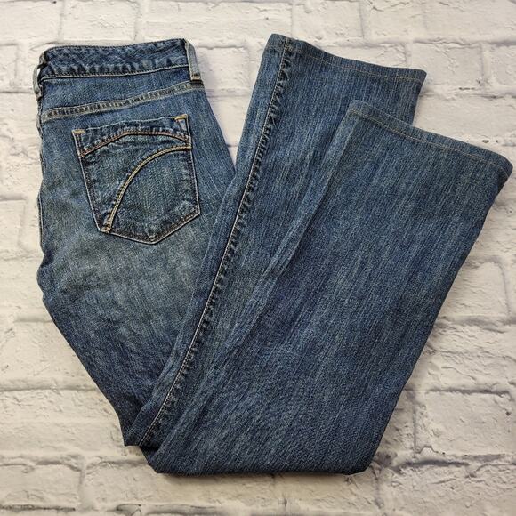 Eddie Bauer Curvy Specially Dyed Bootcut Jeans size 2R - Picture 1 of 16